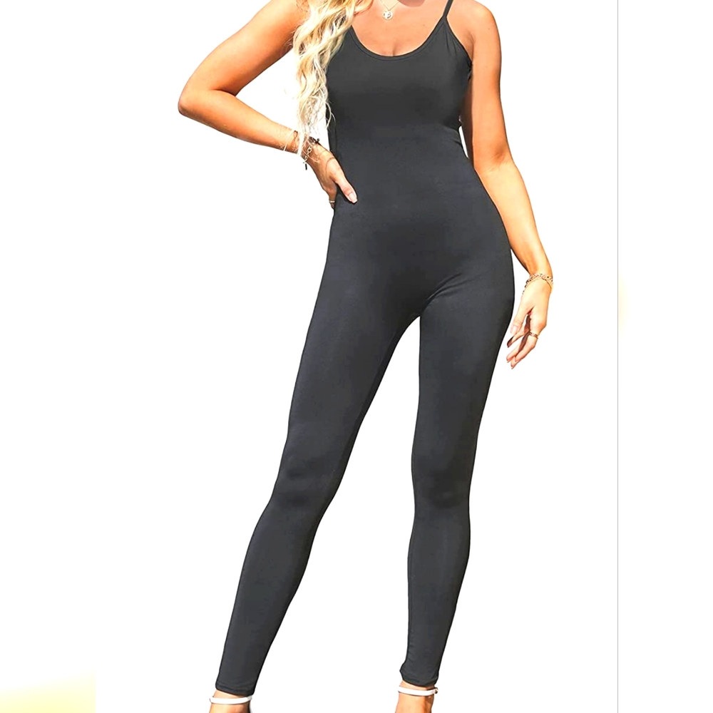 2/$30 Amilia Spaghetti Strap Bodycon One Piece Jumpsuit Romper Playsuit